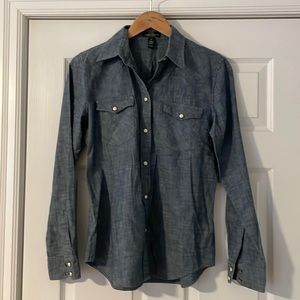 Ralph Lauren Western style denim shirt, size M.
